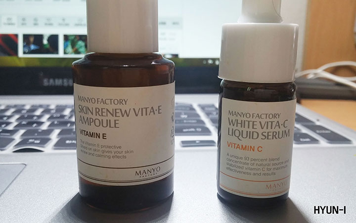 Manyo Factory White Vita C Liquid Serum and Skin Renew Vita E Ampoule